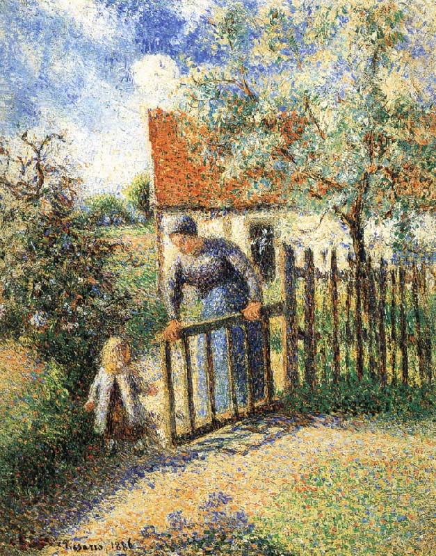 Camille Pissarro Mothers and children in the garden china oil painting image